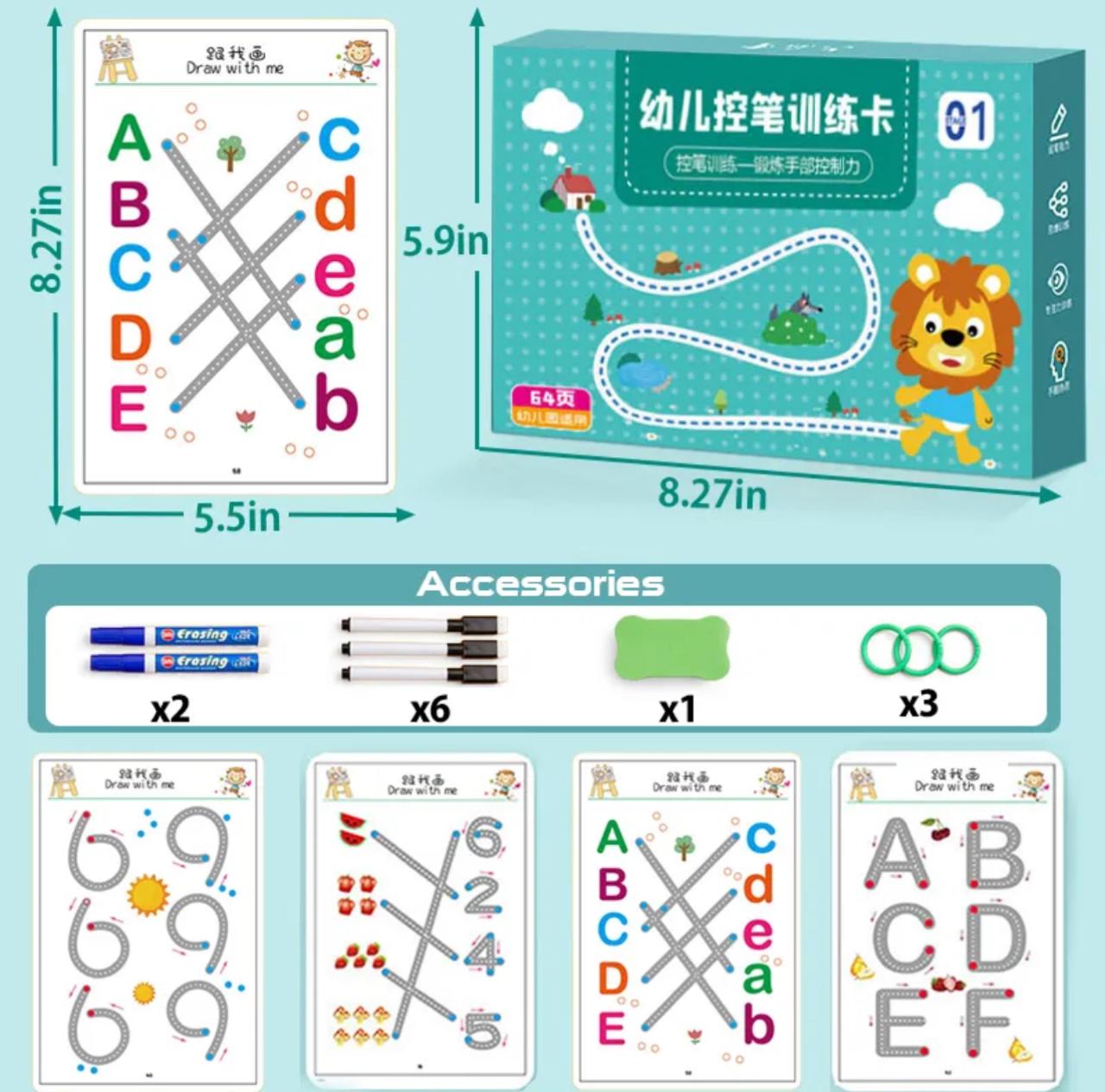 Reusable Magical Tracing Work Book