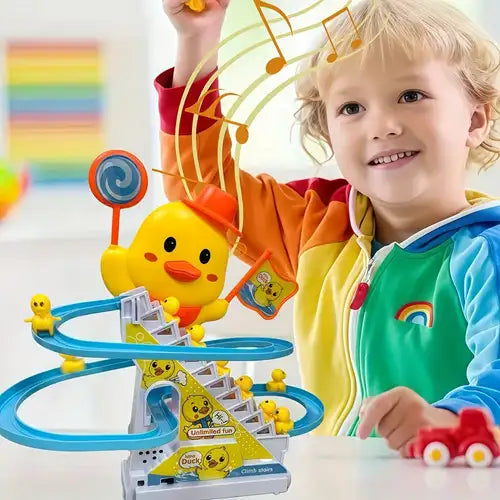 Small Duck Climbing Stairs Toy For Kids